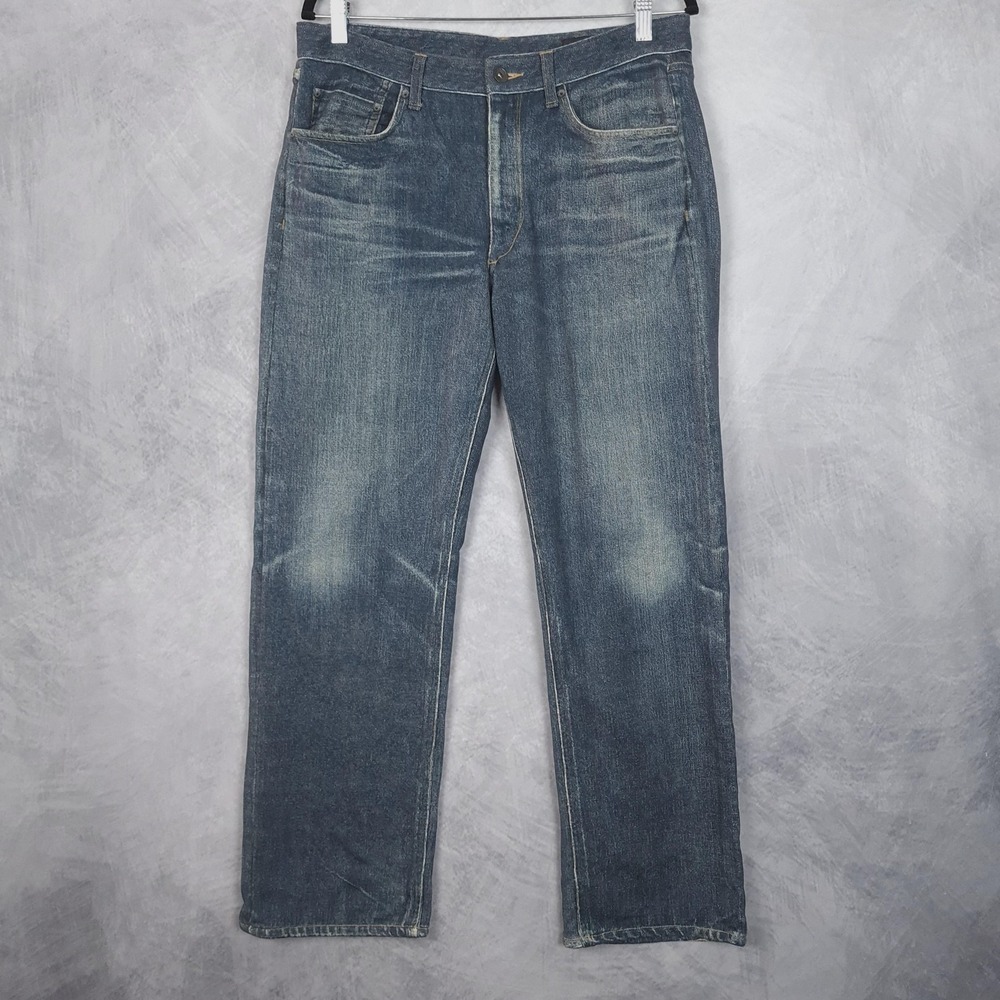 Rag & Bone Miramar Pants Mens 33 Blue Fit 4 Straight Cotton Terry